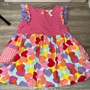Girls MATILDA JANE Lets go together Conversation Hearts Top size 8